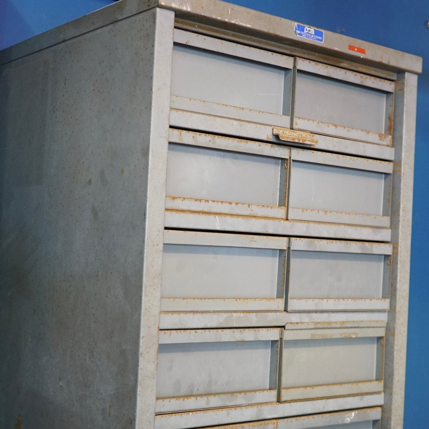 Vintage Industrial 28-Drawer PCA Storage Cabinet – Made in England