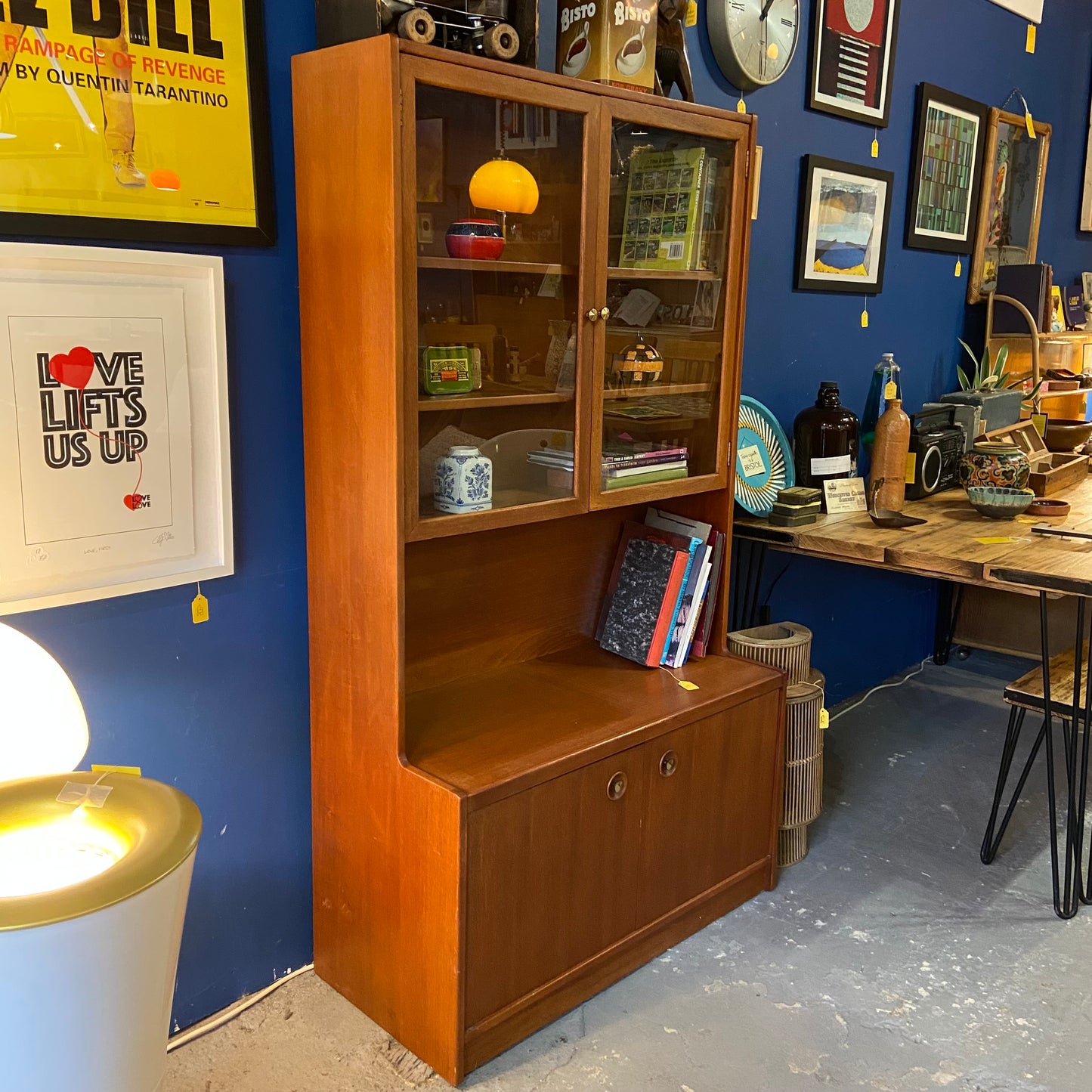 Midcentury glazed cabinet
