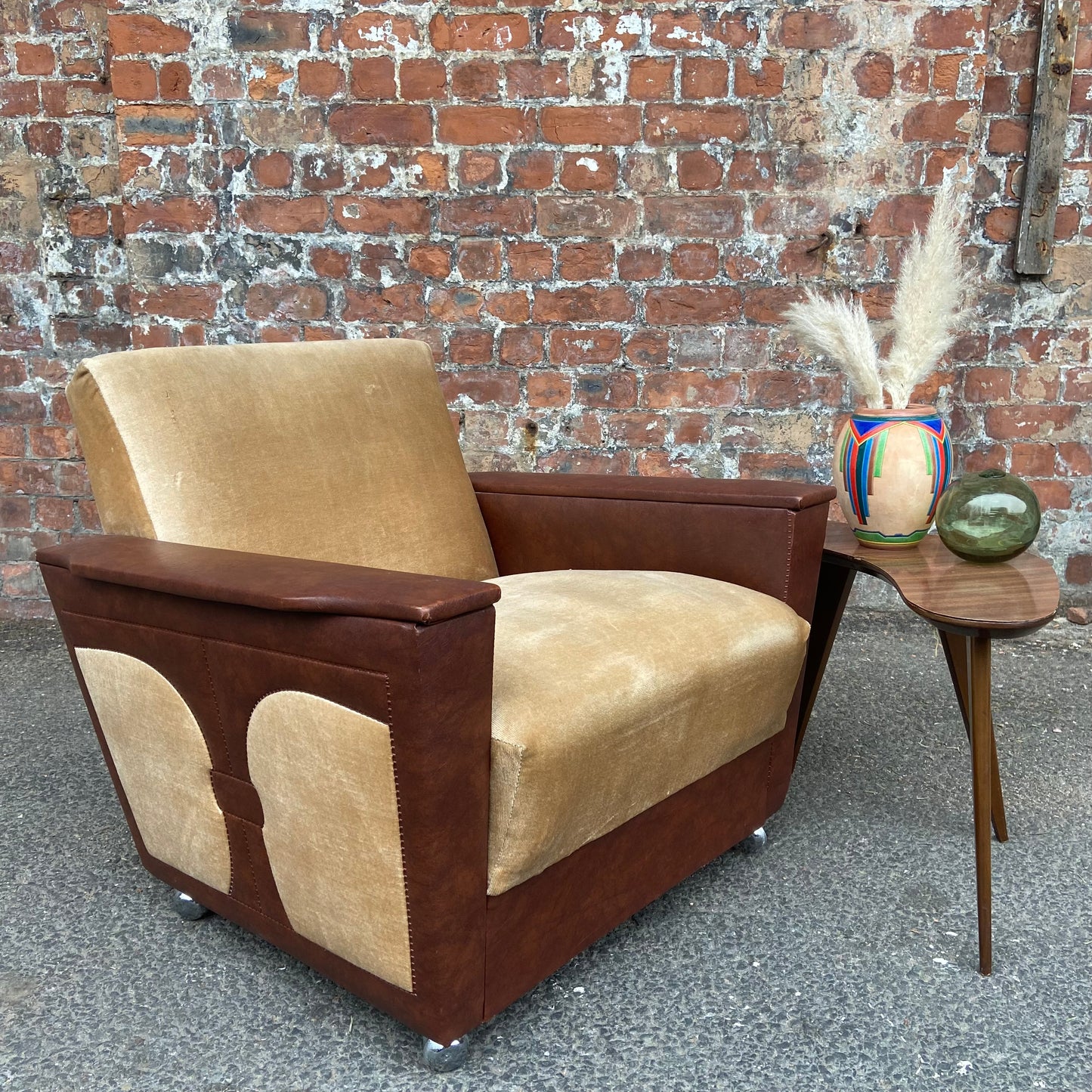 Art Deco Style 1950s German Club Chair