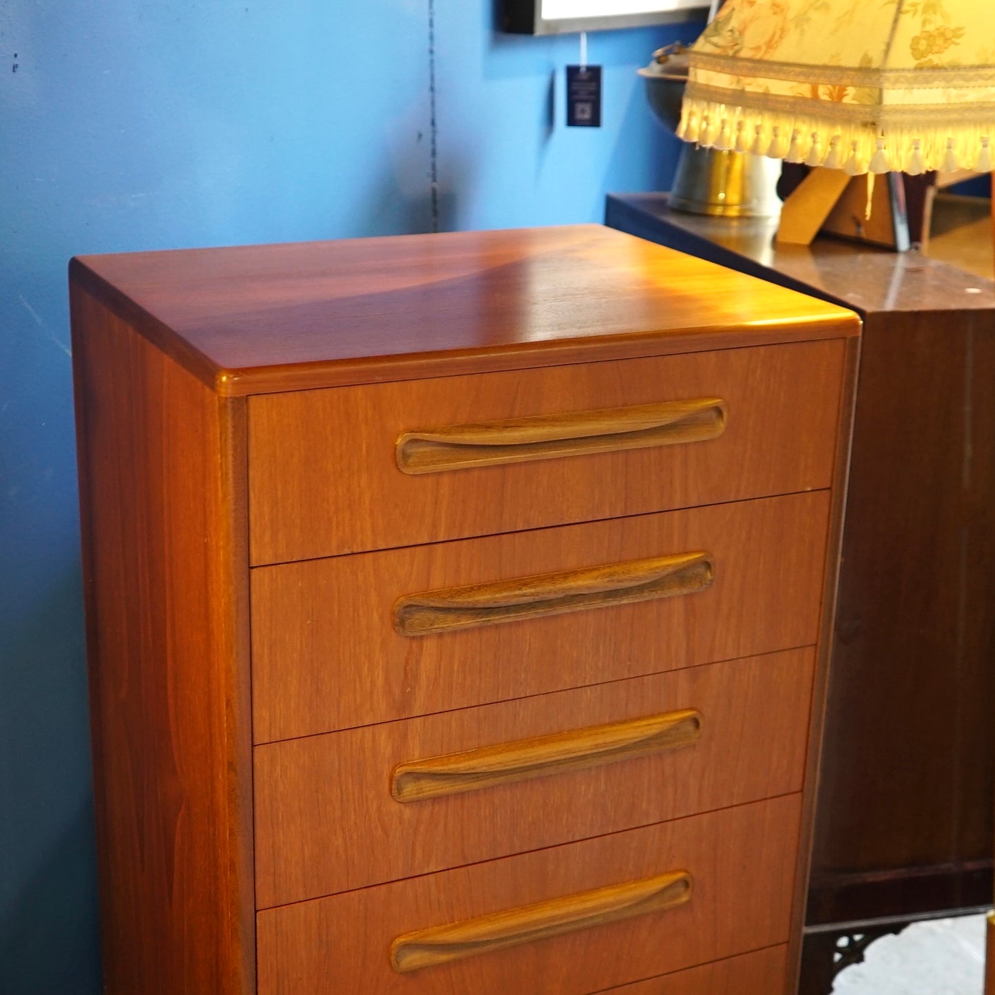 G Plan Fresco Tall Boy Chest of Drawers