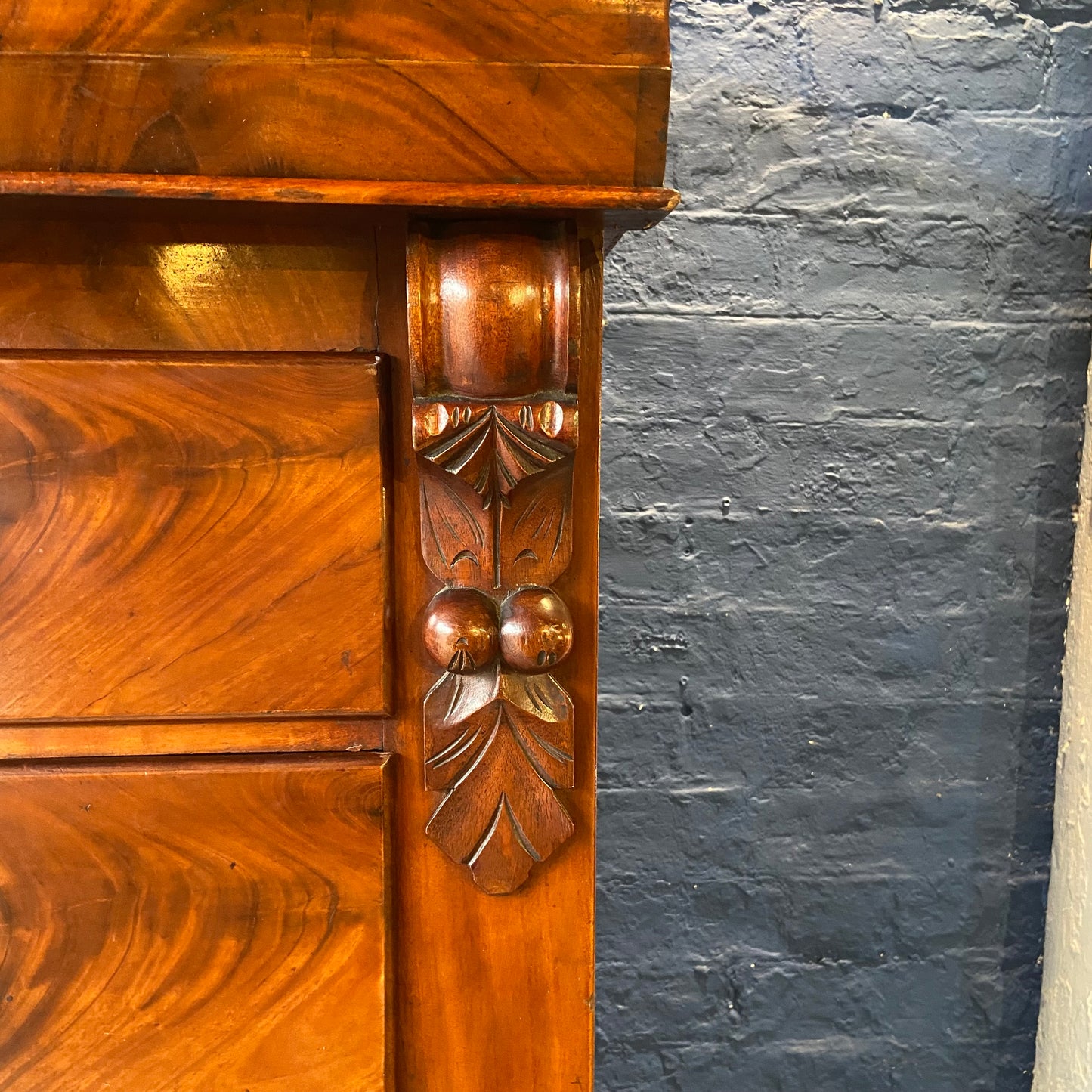 Victorian Mahogany Veneer Highchest - scotch chest