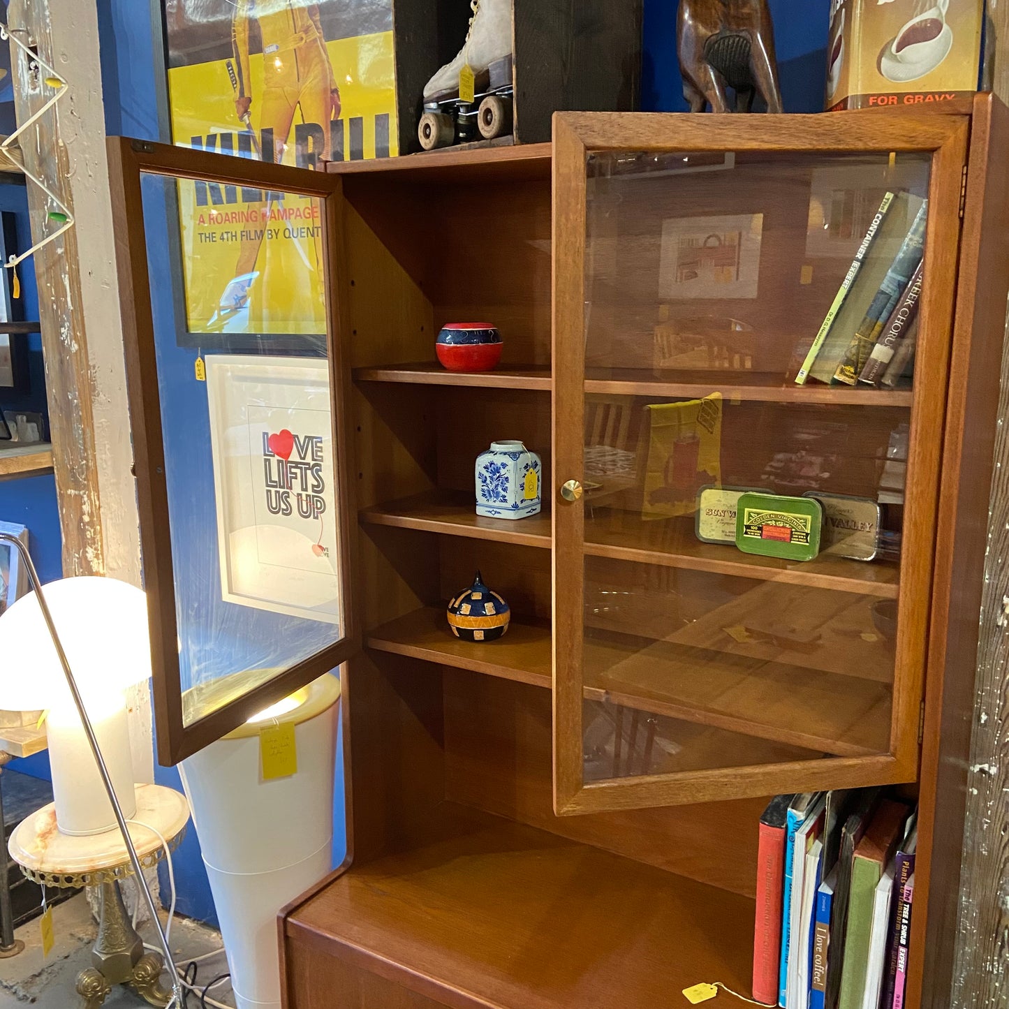 Midcentury glazed cabinet