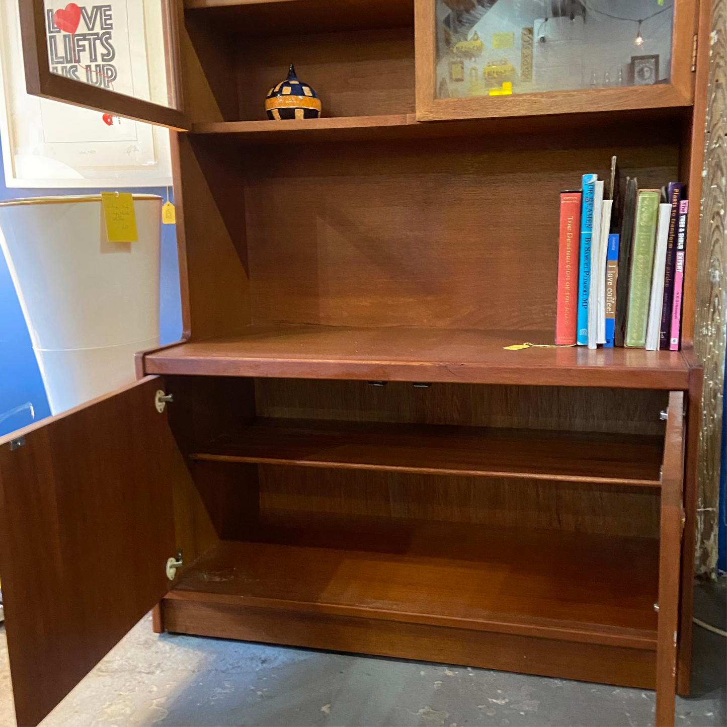 Midcentury glazed cabinet