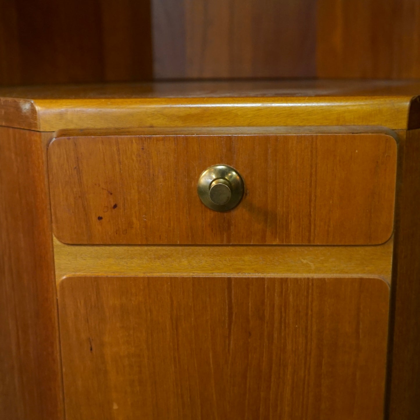 Midcentury Teak Corner Wall Unit