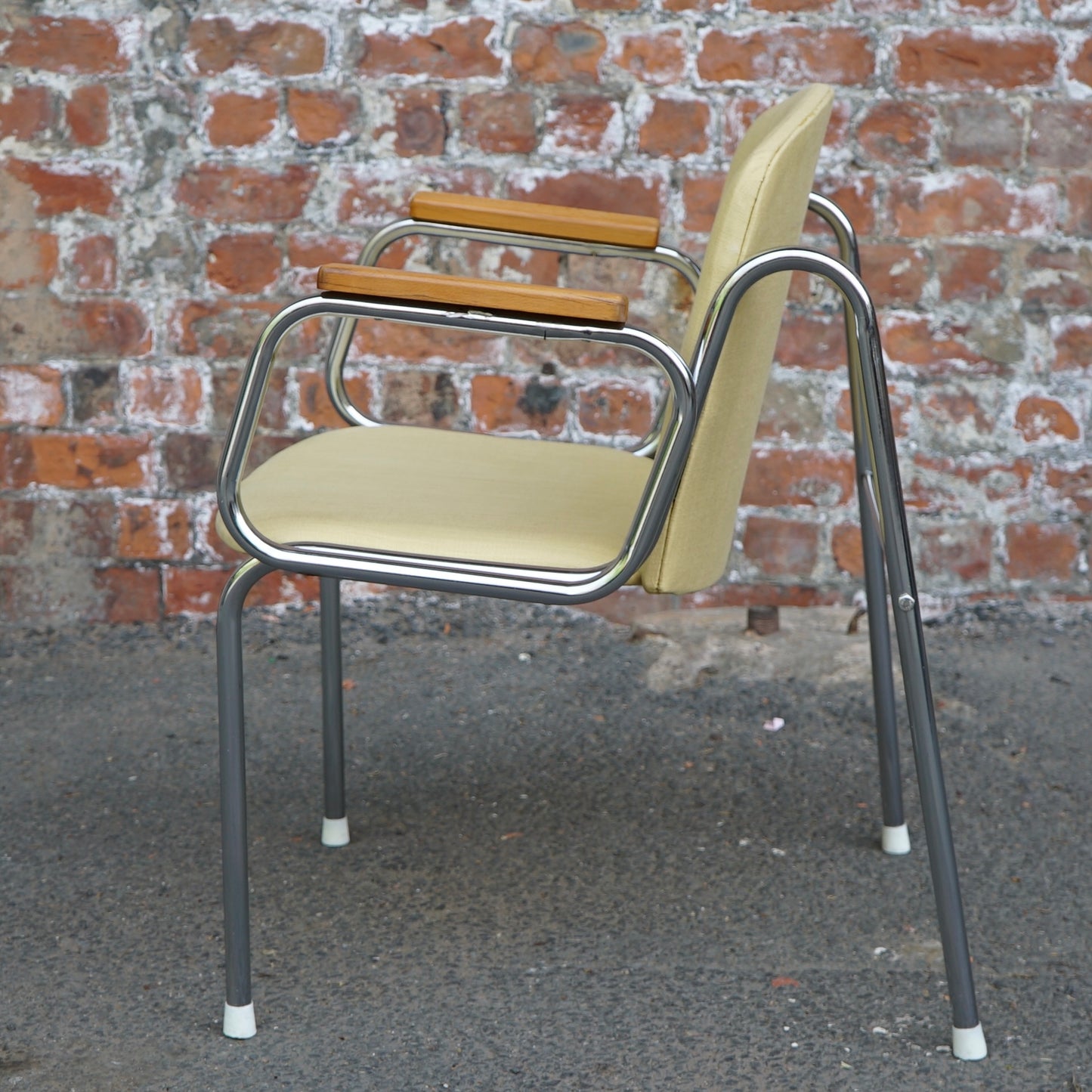Rare Set of 6 Midcentury Hungarian Tubular Chairs