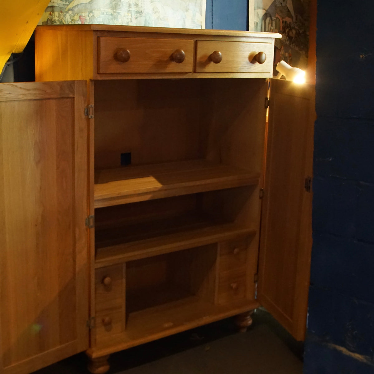 South African Pine Tallboy Cabinet