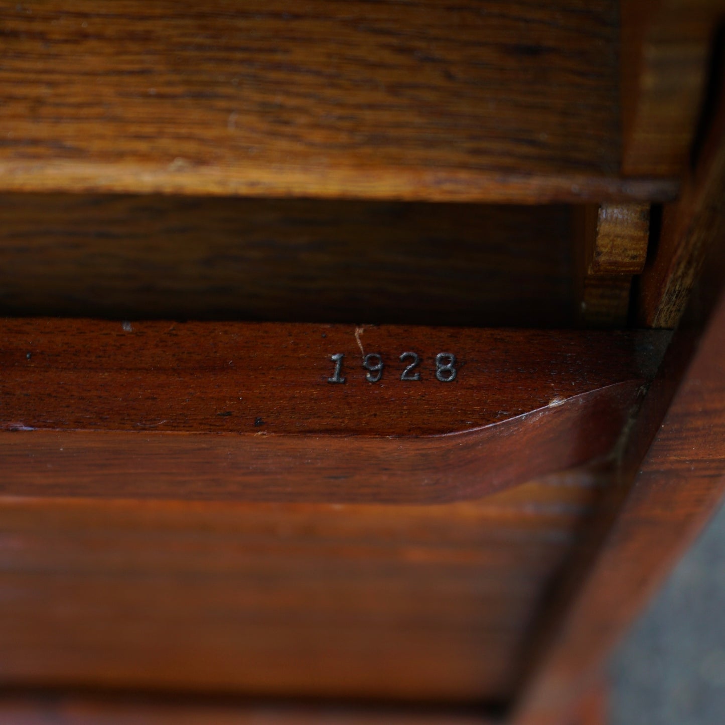1928 Oak Filing Cabinet