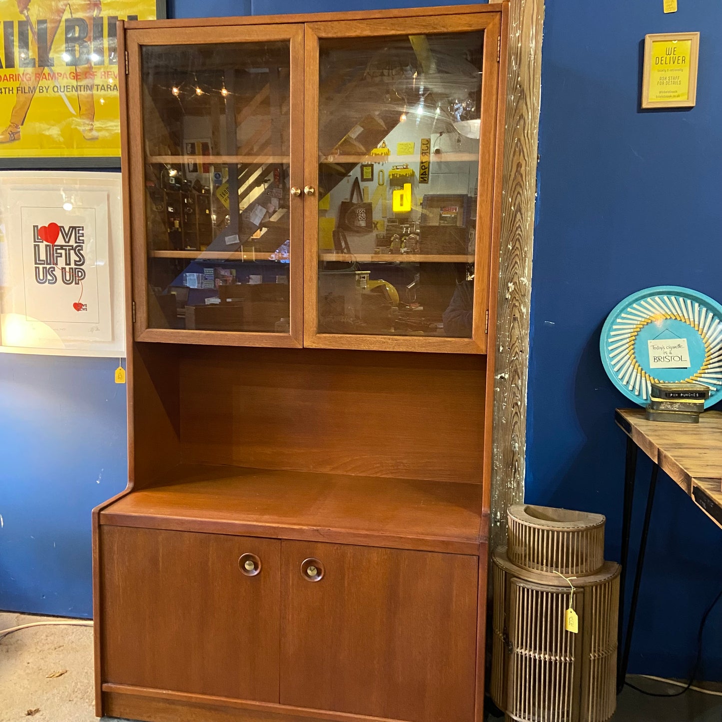 Midcentury glazed cabinet