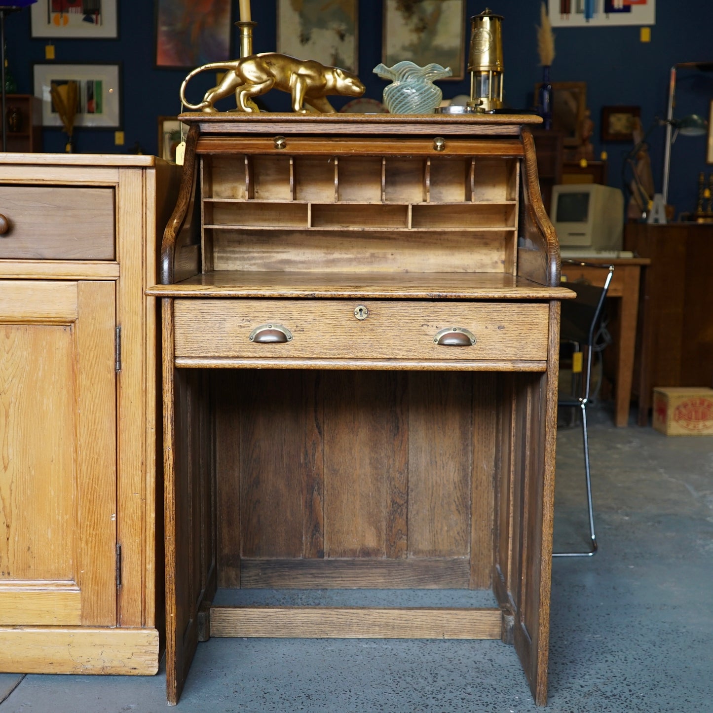 Antique Roll Top Desk