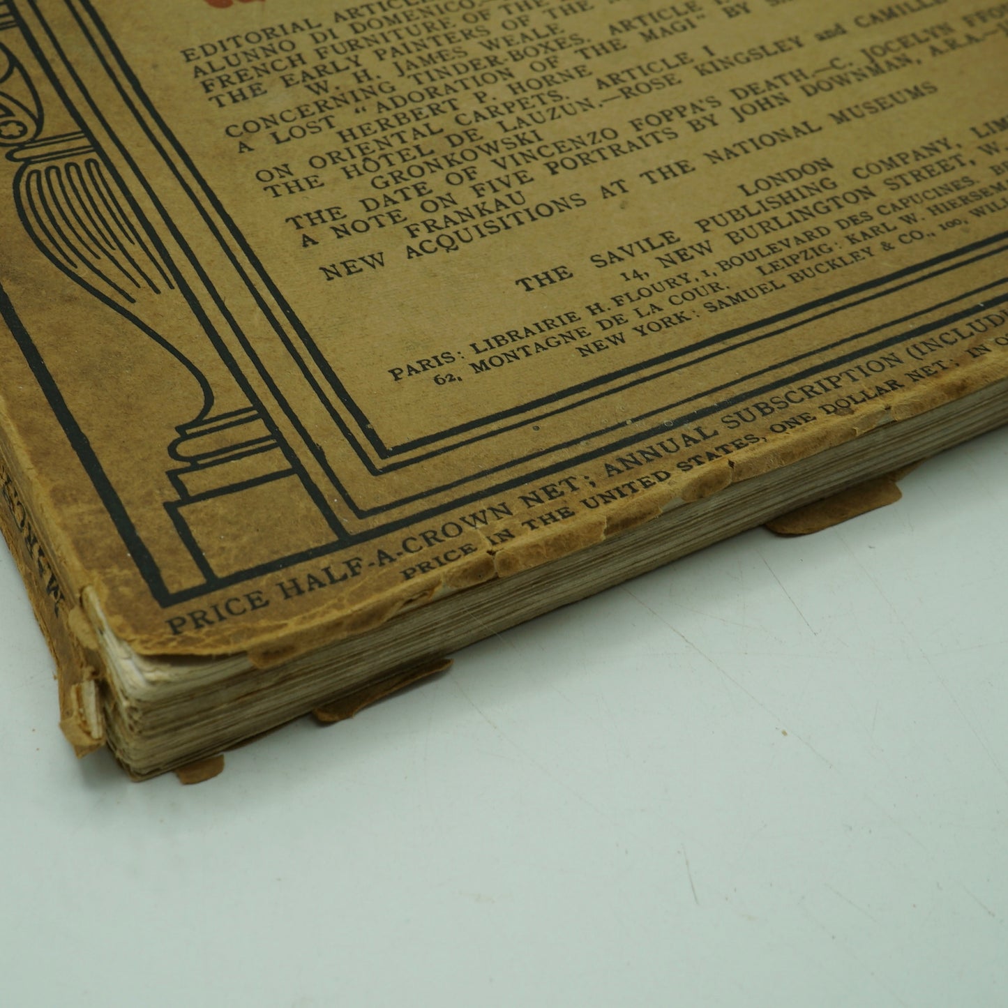 Antique The Burlington Magazine for Connoisseurs Magazine No.1 Vol.1 March 1903
