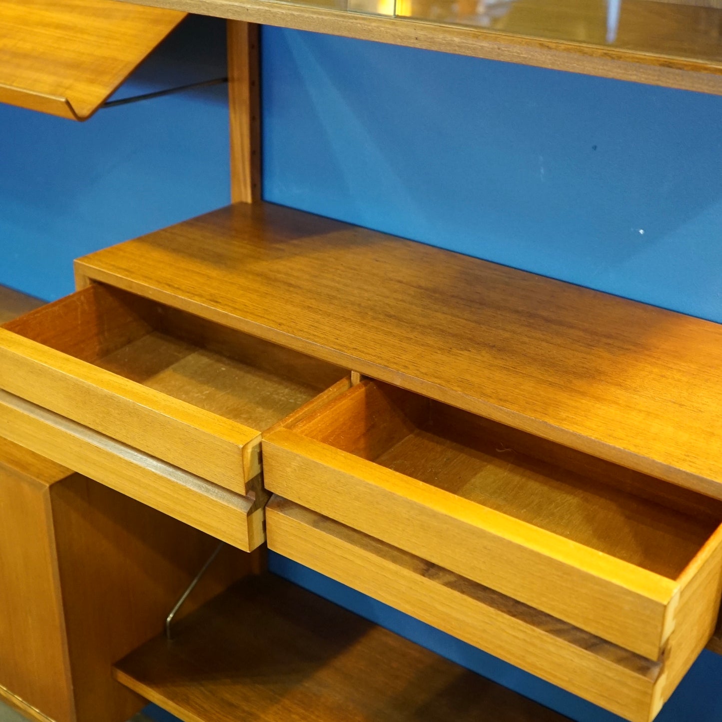 1960s Midcentury Modular Wall Unit by Poul Cadovius for Cado