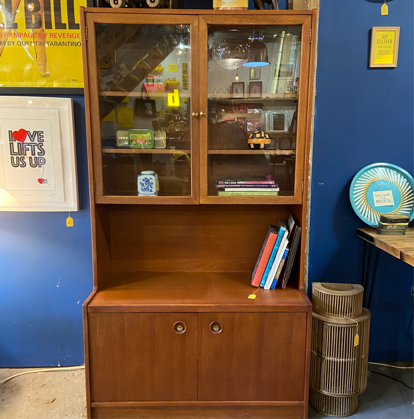 Midcentury glazed cabinet