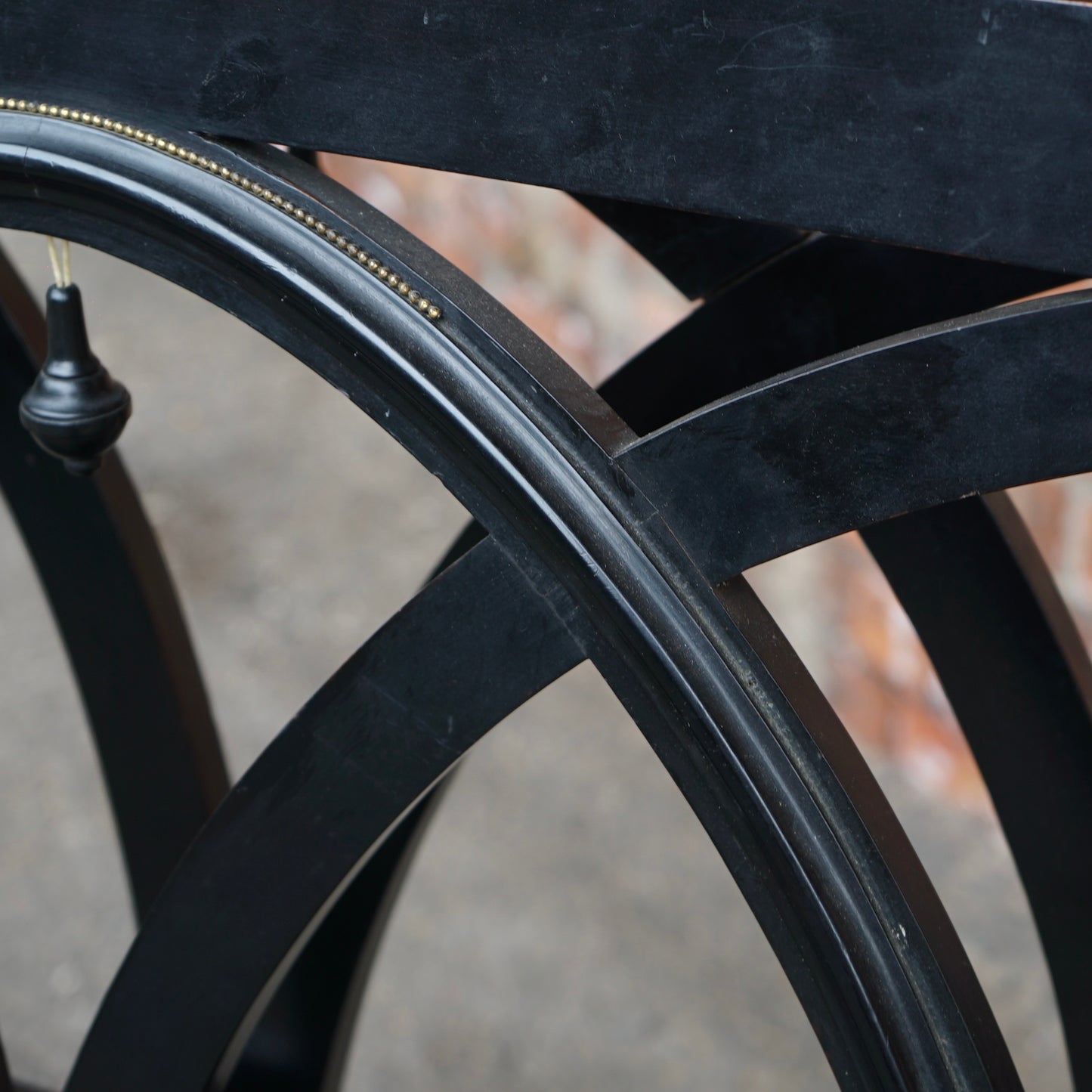 Antique Victorian Black Folio Stand