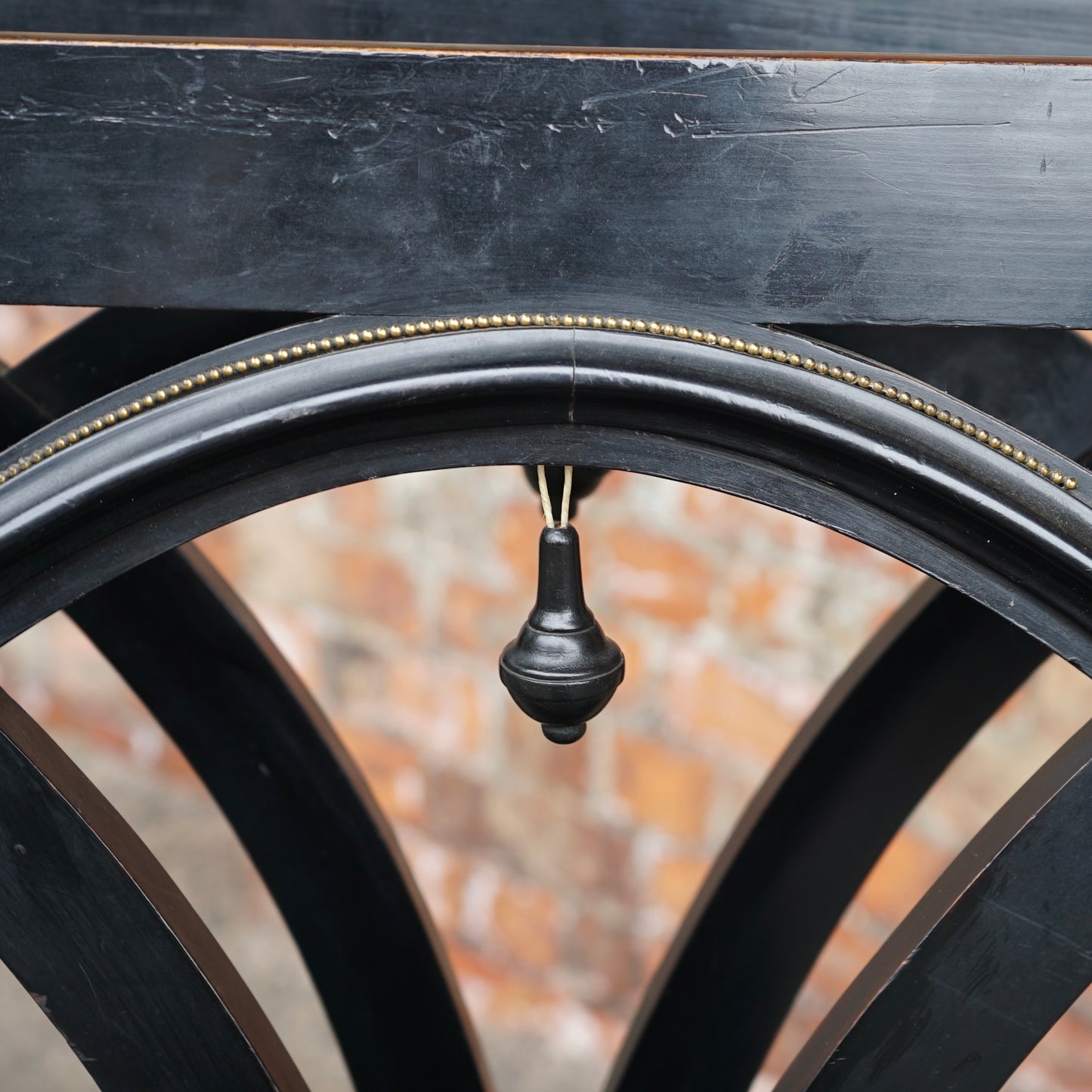 Antique Victorian Black Folio Stand