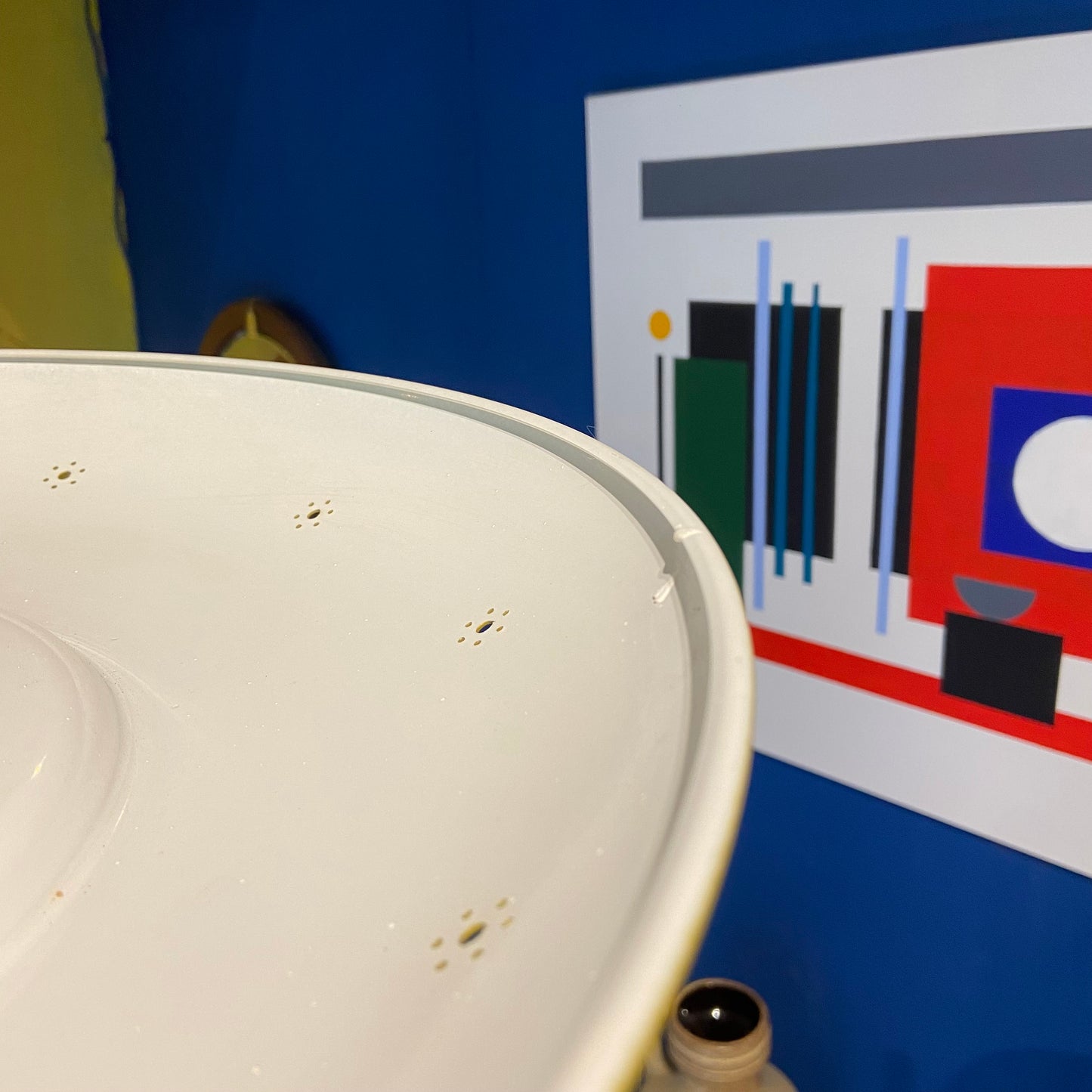 1960s Opaline Glass and Aluminium Light Shade