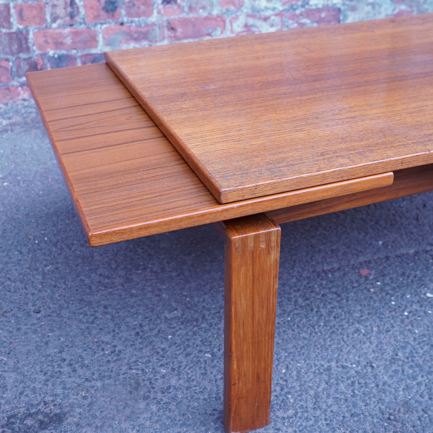 Trioh 1960s Danish Teak Metamorphic Coffee Table