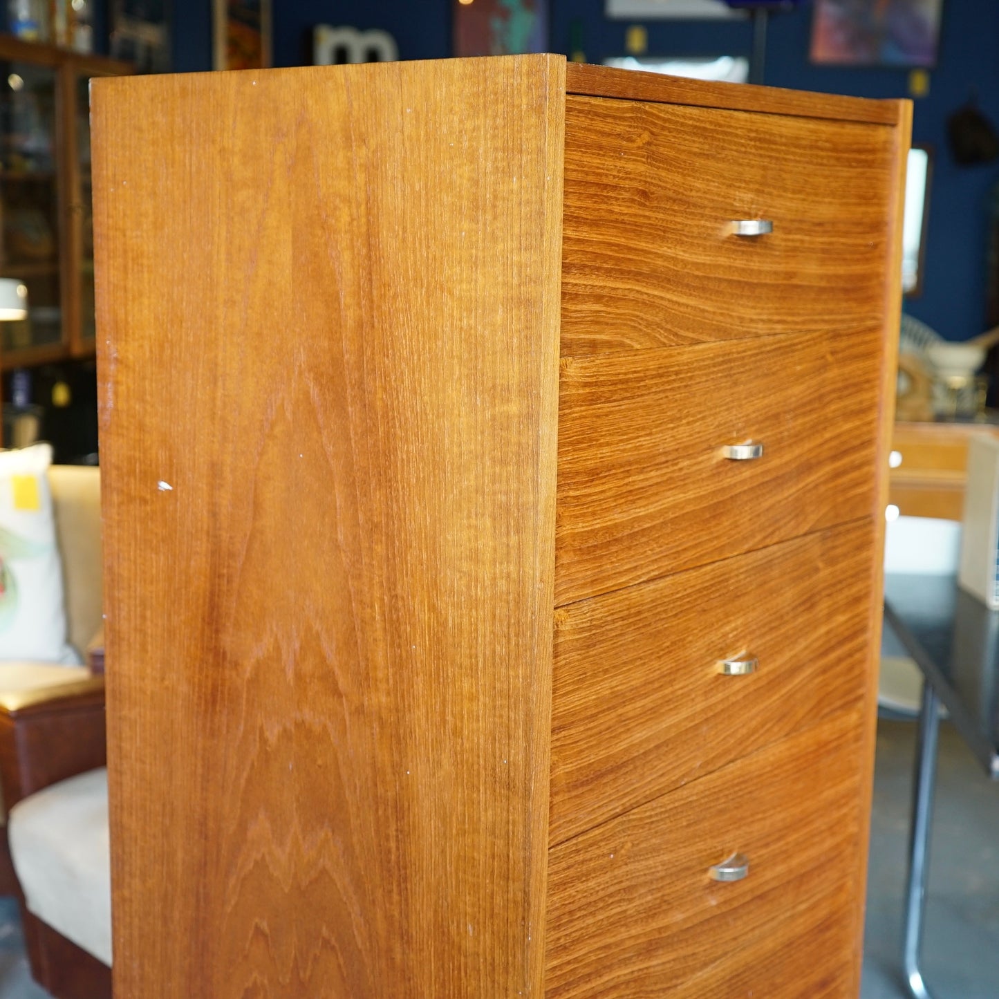 Danish Midcentury Tallboy Drawers
