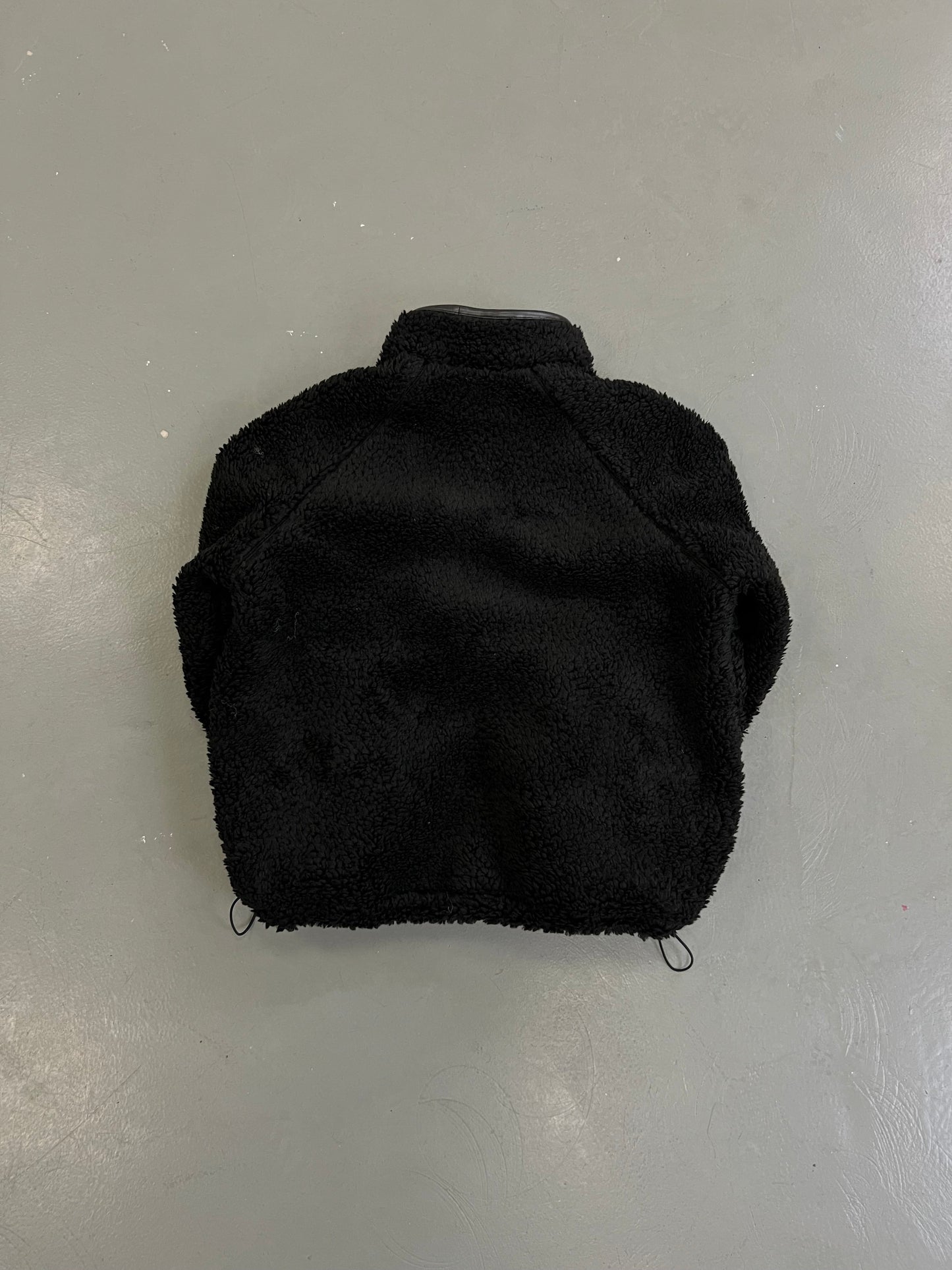 Black Wool Blend Fleece