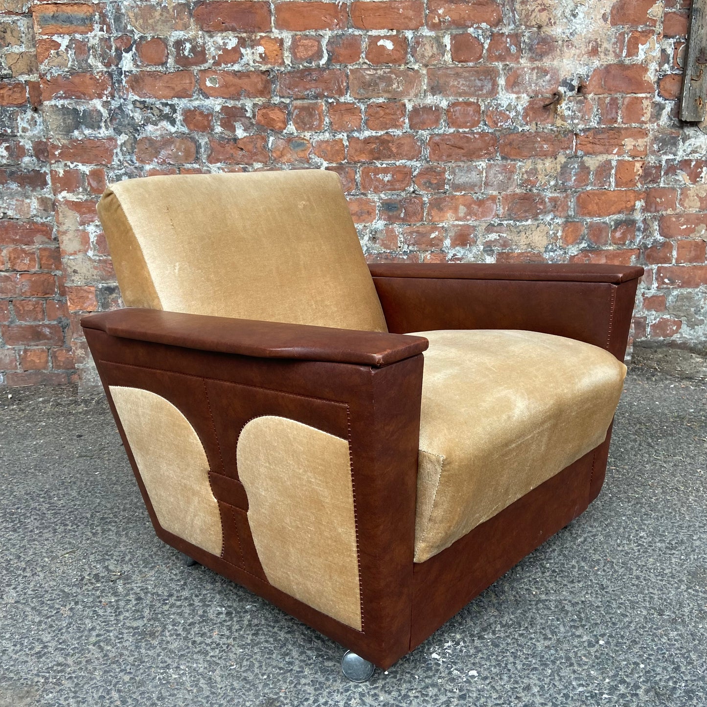 Art Deco Style 1950s German Club Chair