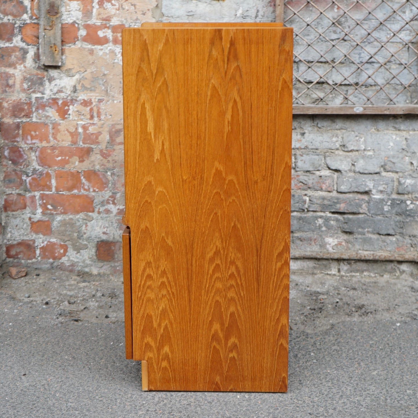 Midcentury Teak Nathan Squares Media Unit