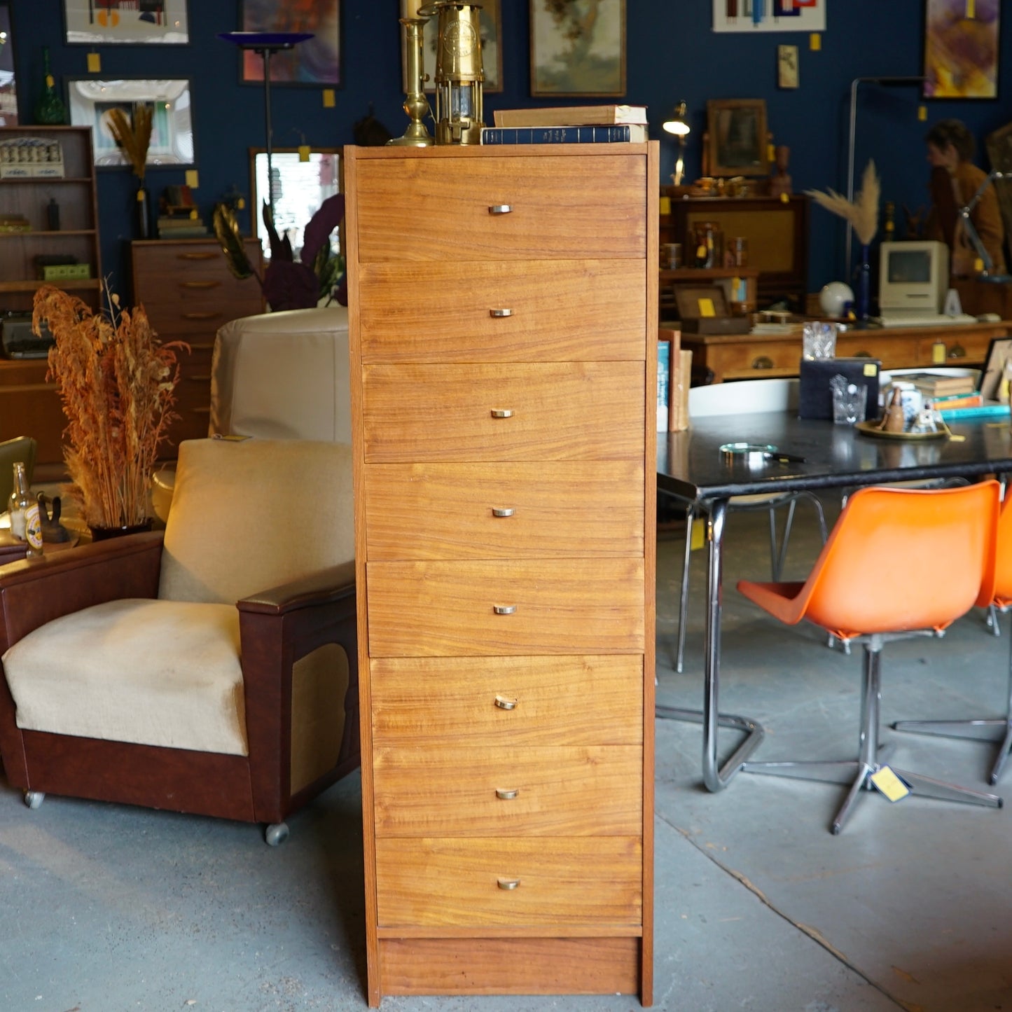 Danish Midcentury Tallboy Drawers