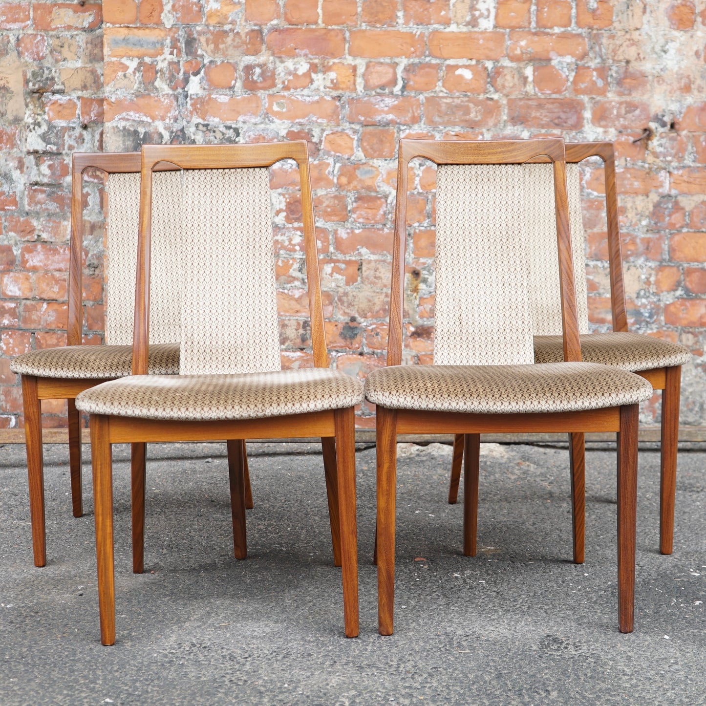 X4 Midcentury Teak G Plan Chairs