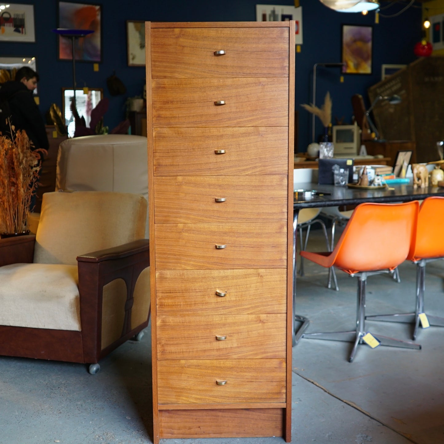 Danish Midcentury Tallboy Drawers