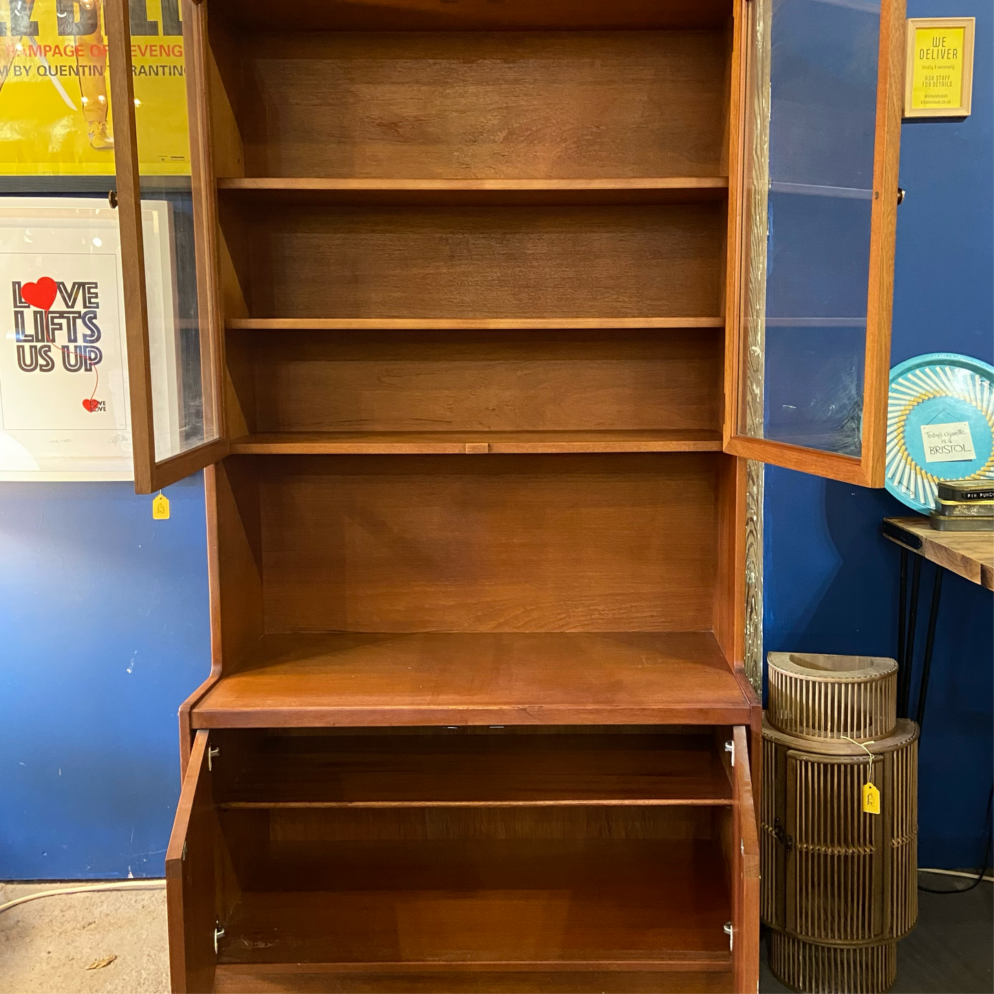 Midcentury glazed cabinet