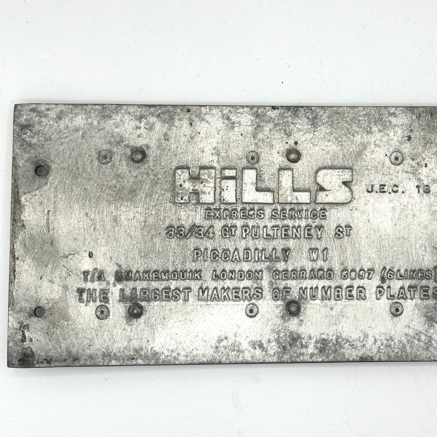 1910 GCR Barnum No.664 Train Carriage ID Plate