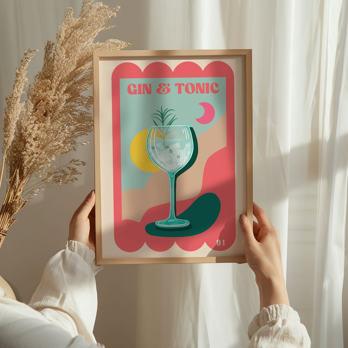 Gin & Tonic Cocktail Art - Lucie In The Sky Art