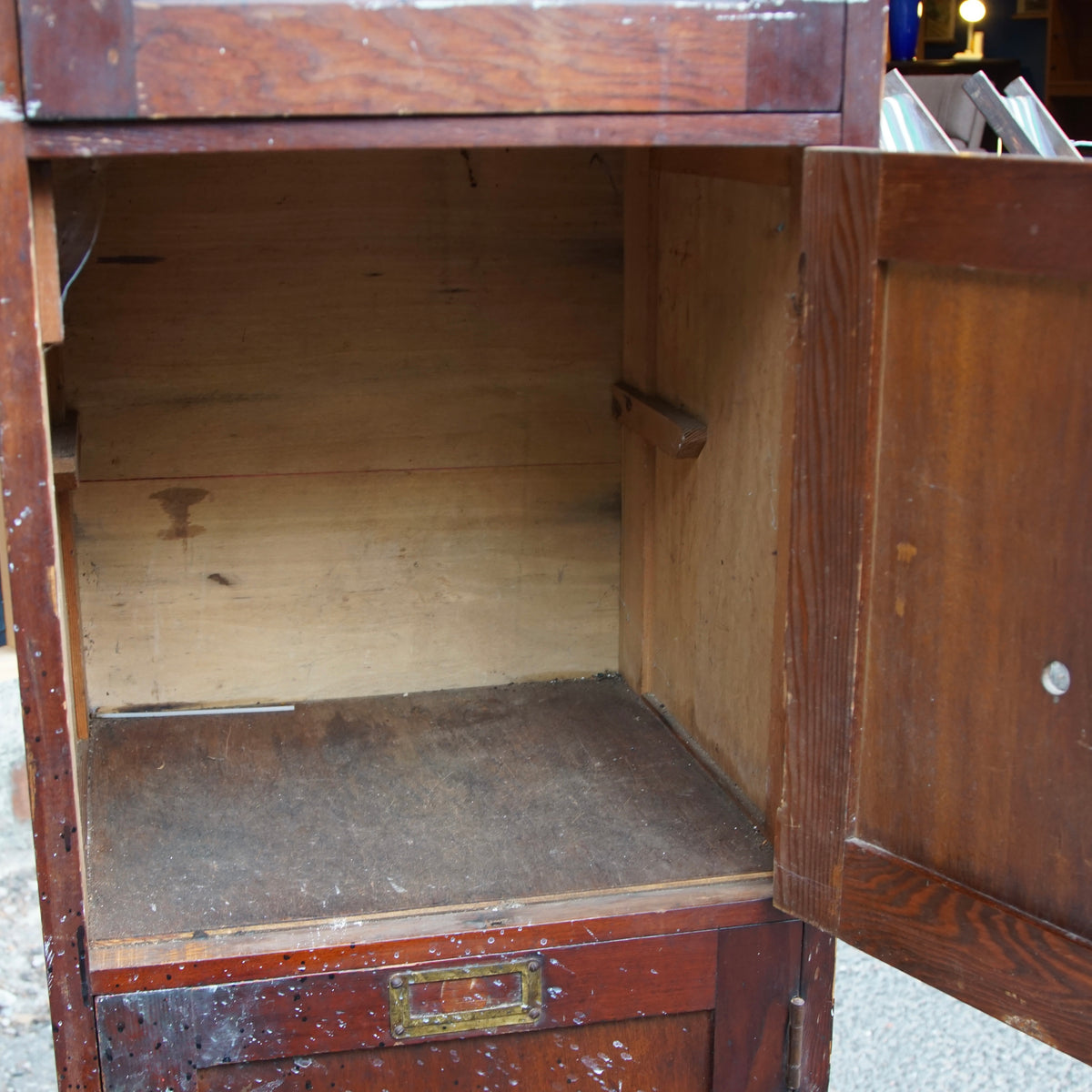 Vintage Wooden School Locker