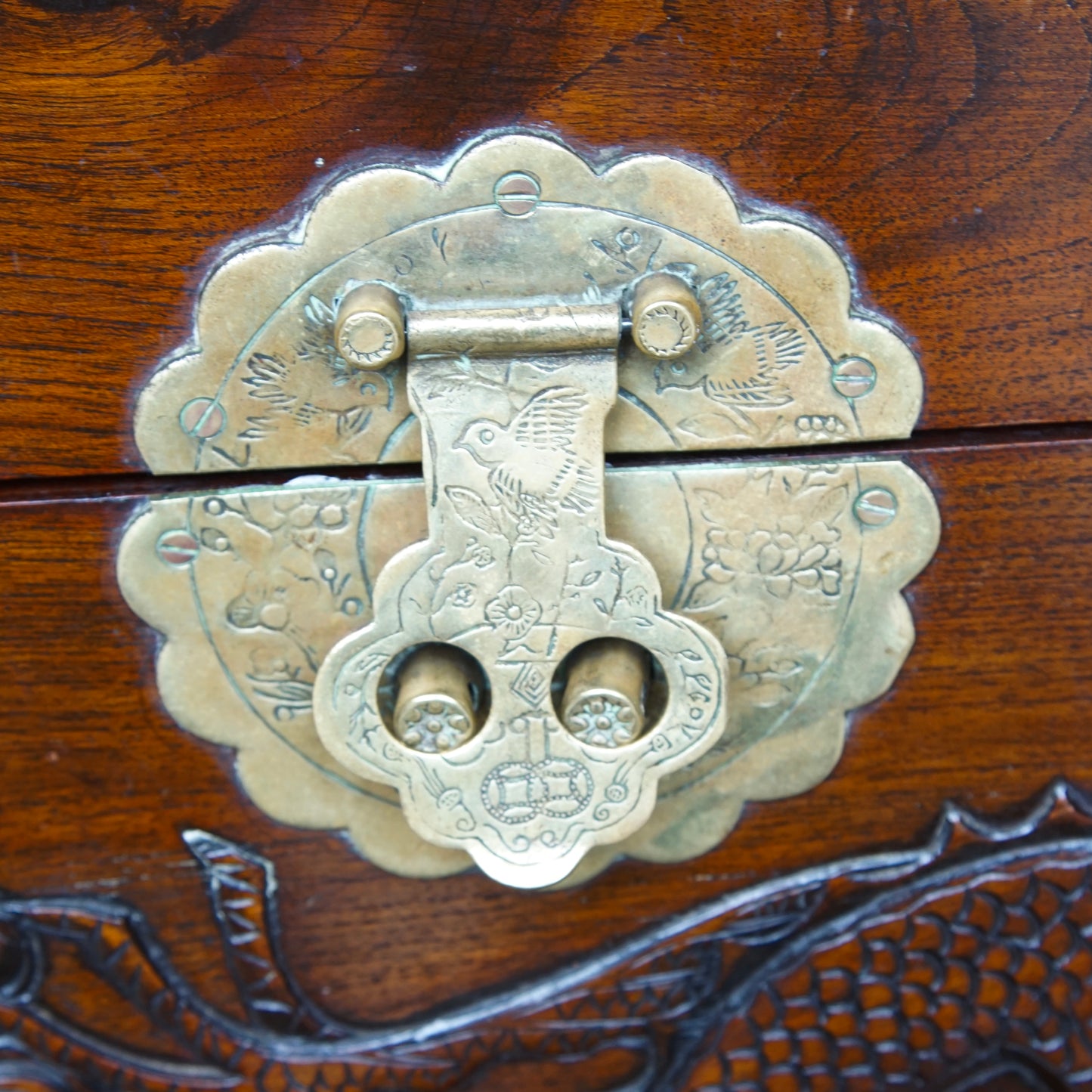 1970s Chinese Hand Carved Box
