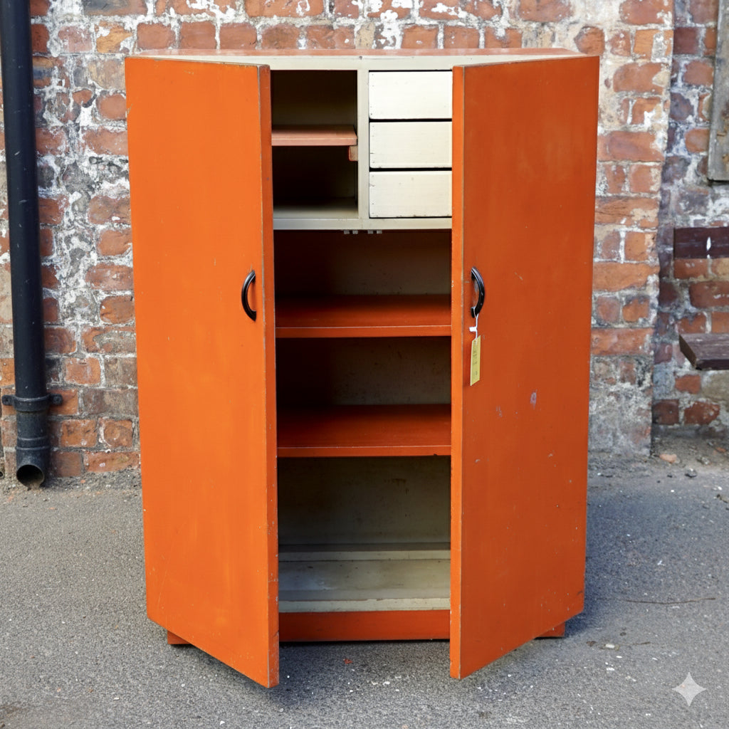 Orange Pantry Cupboard