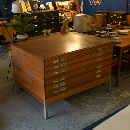 Vintage Abbess Plan Chest