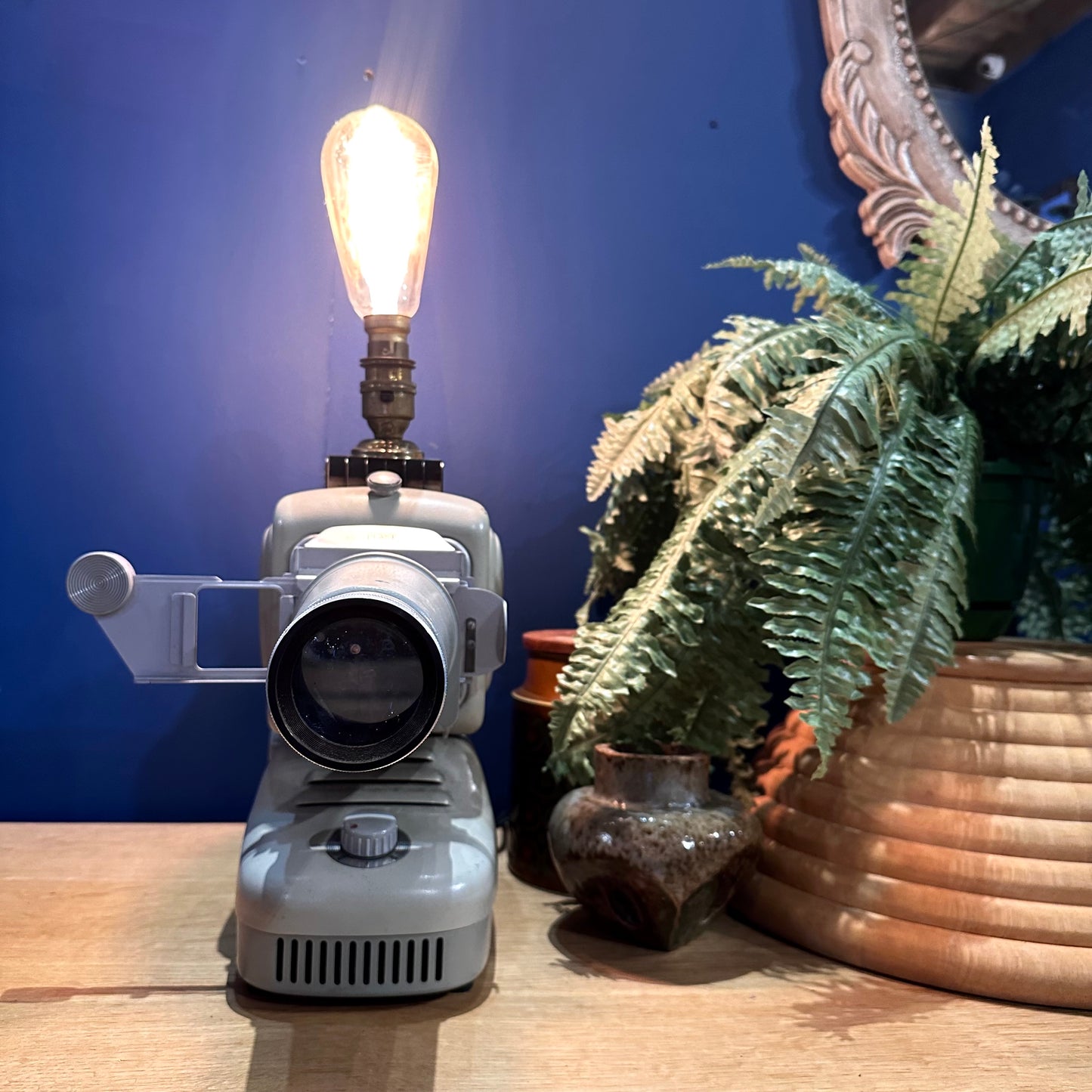 Vintage Converted Noris Trumpf Slide Projector Lamp