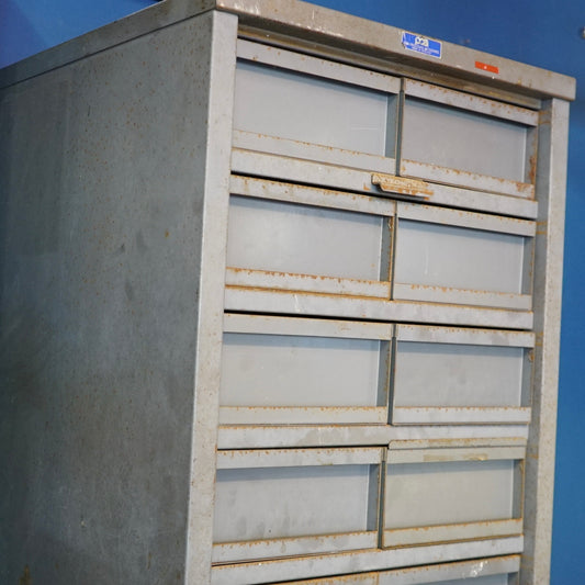 Vintage Industrial 28-Drawer PCA Storage Cabinet – Made in England