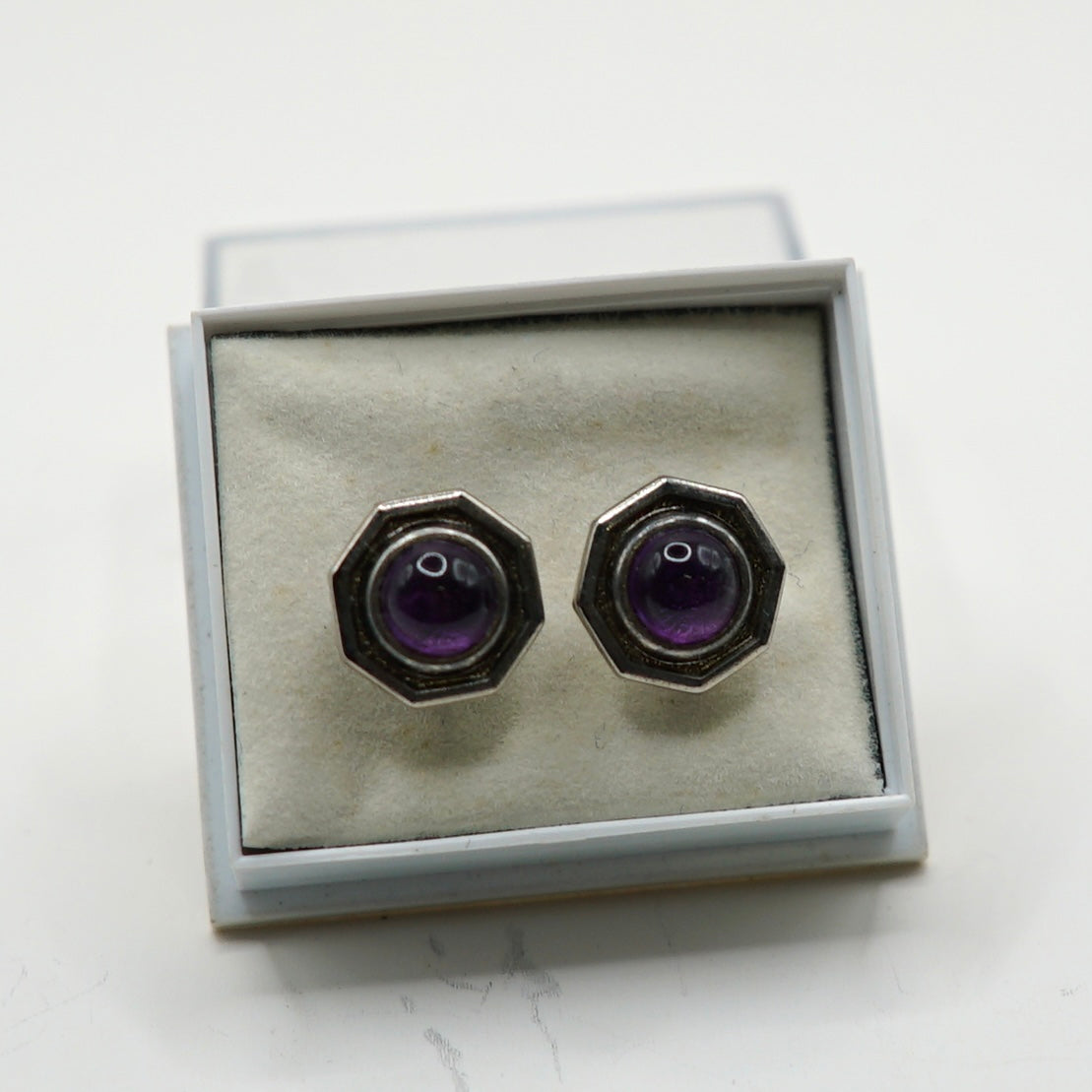 1940s Amethyst Studs