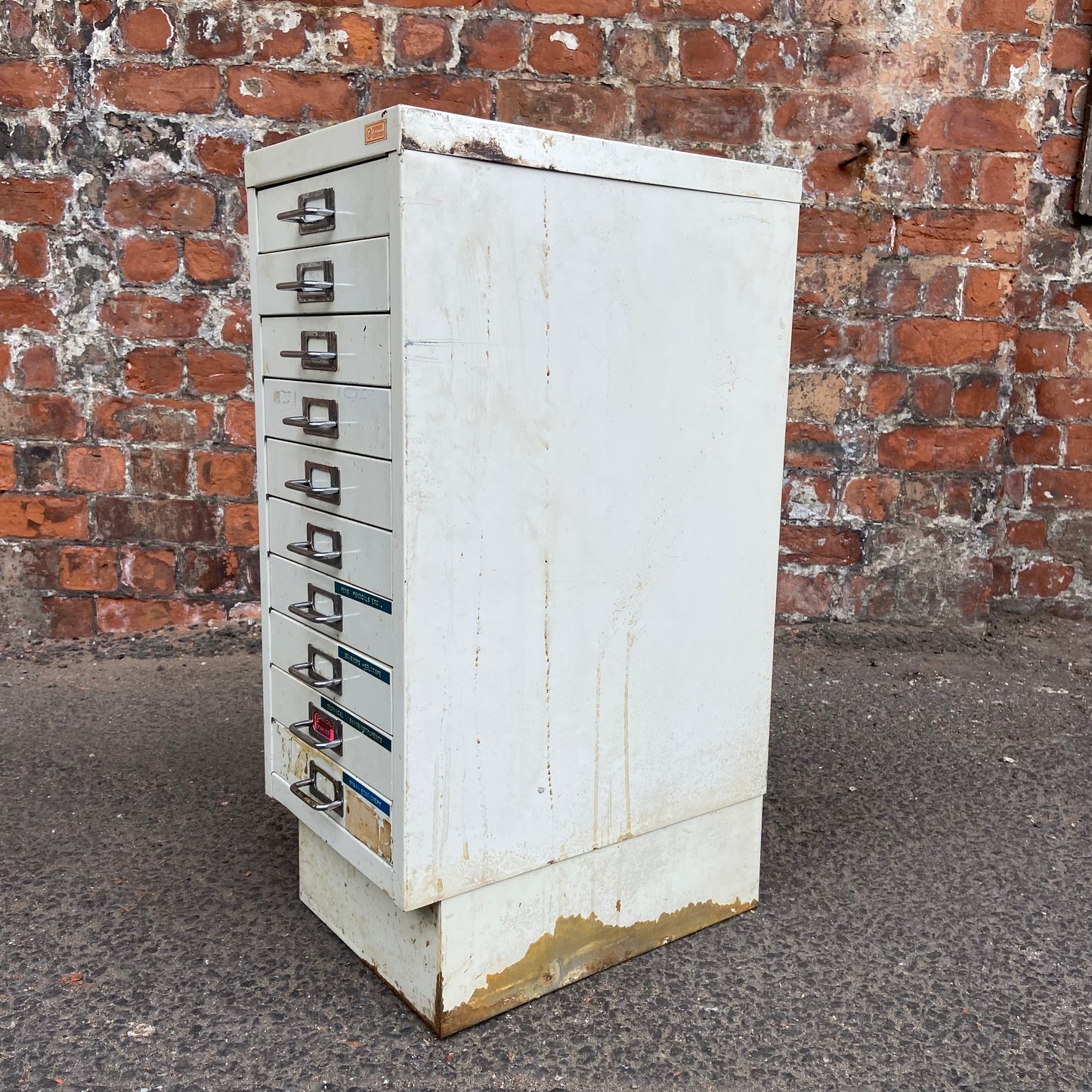 Vintage Metal Filing Drawers