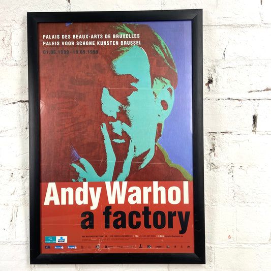 Original 1999 Warhol ‘a factory’ framed poster