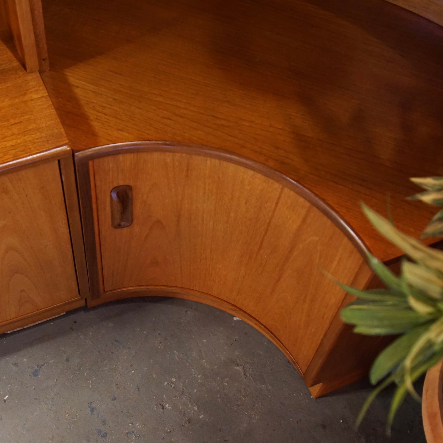 Midcentury G Plan Corner Unit with Lighting