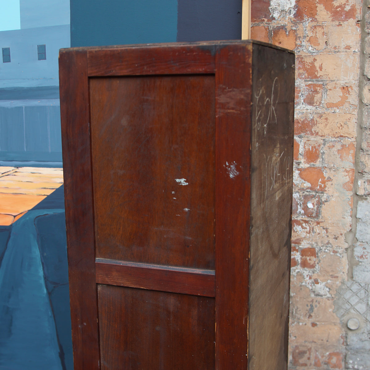 Vintage Wooden School Locker