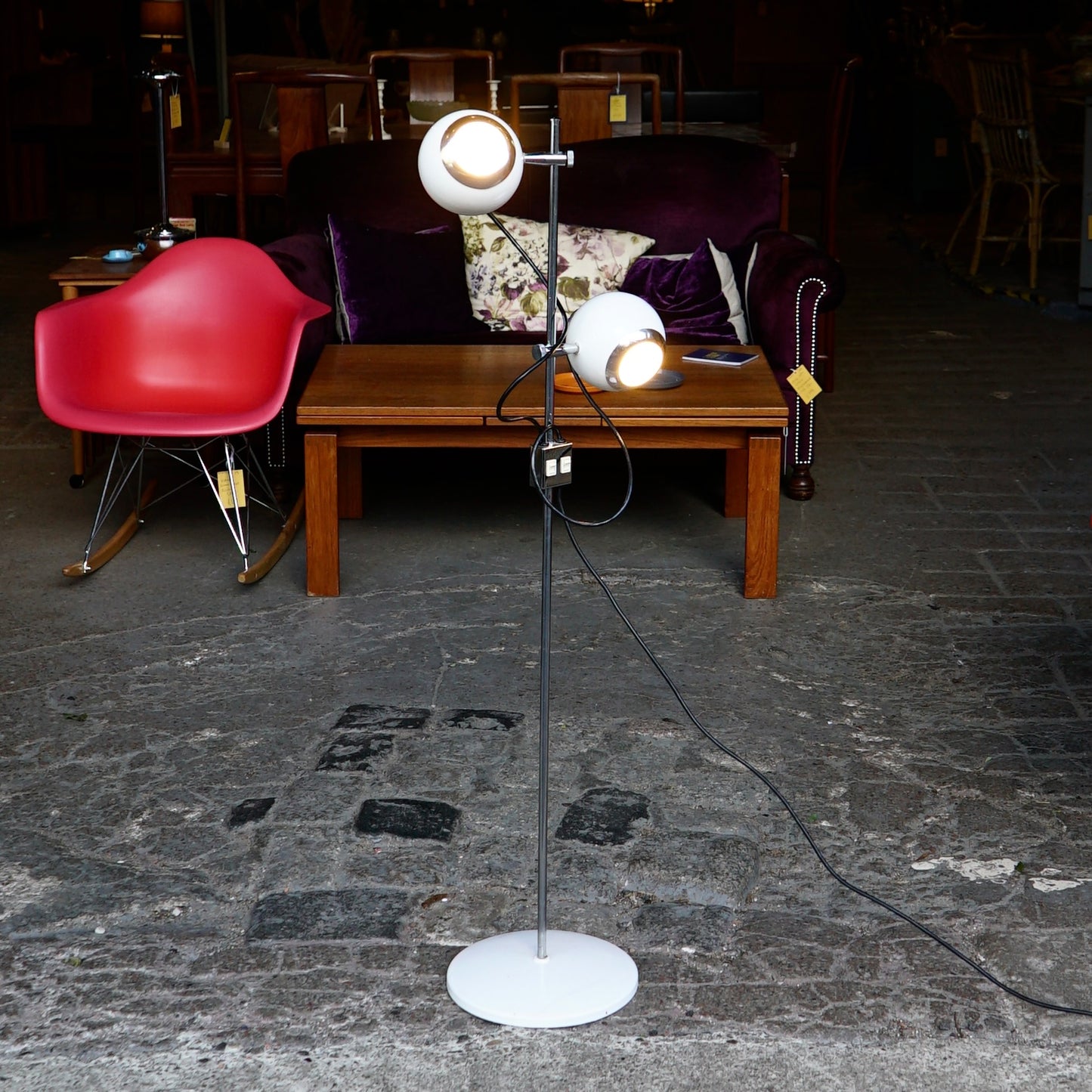 Italian Double ‘Eyeball’ Lamp