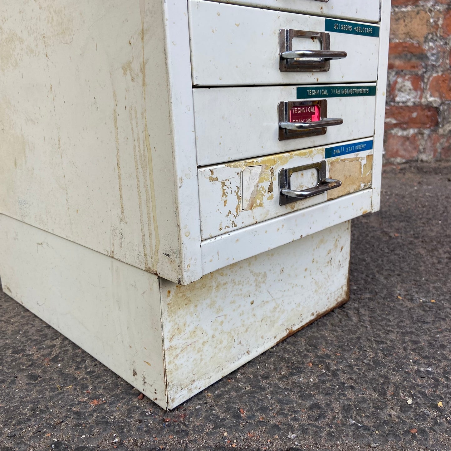 Vintage Metal Filing Drawers
