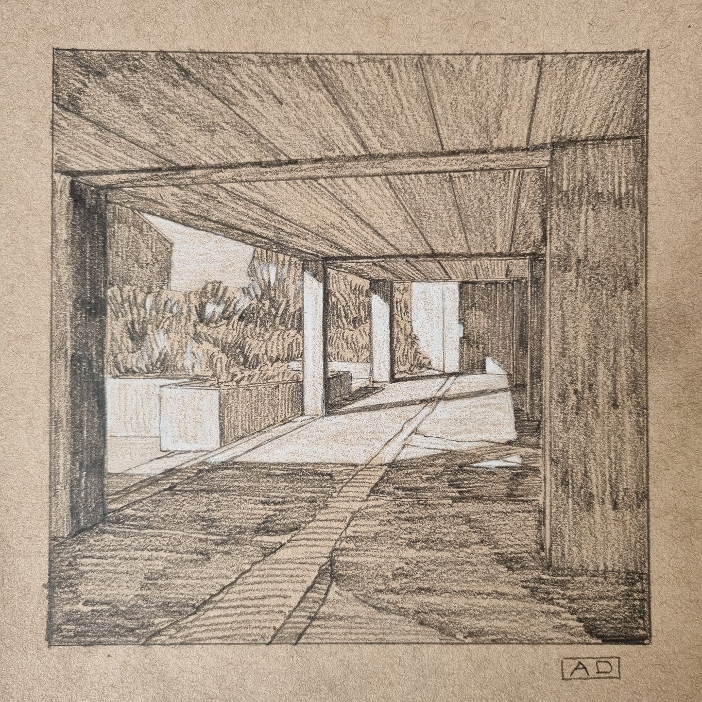 Anthony Downie Pencil Sketch / Raffle Ticket