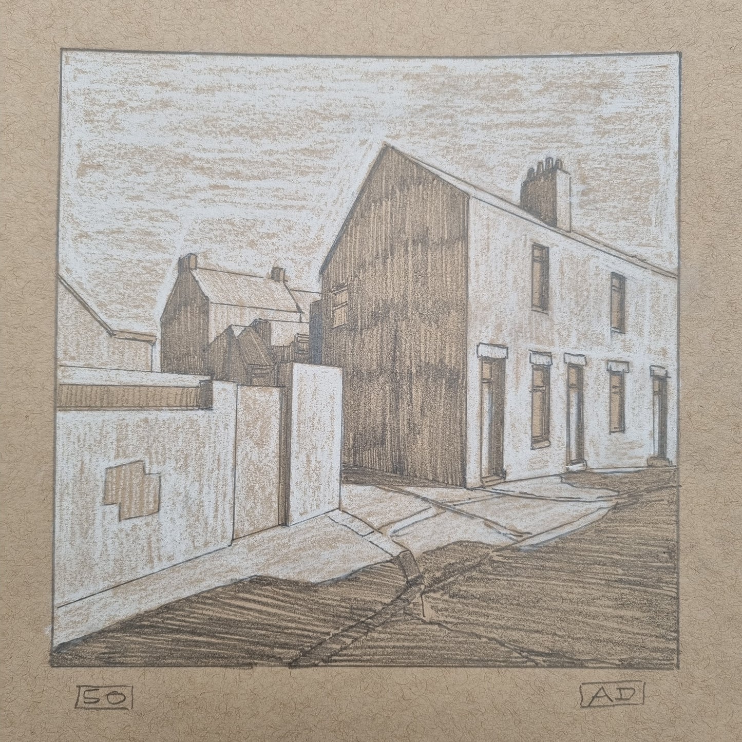 Anthony Downie Pencil Sketch / Raffle Ticket