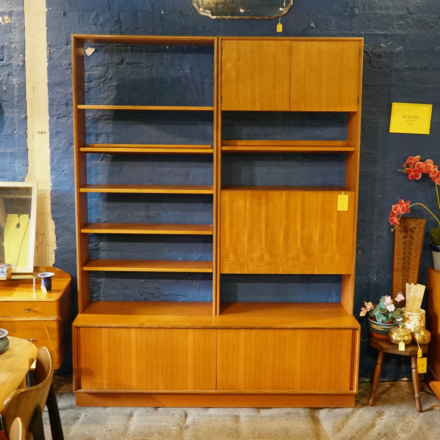 Midcentury G Plan Form 5 Shelving Unit
