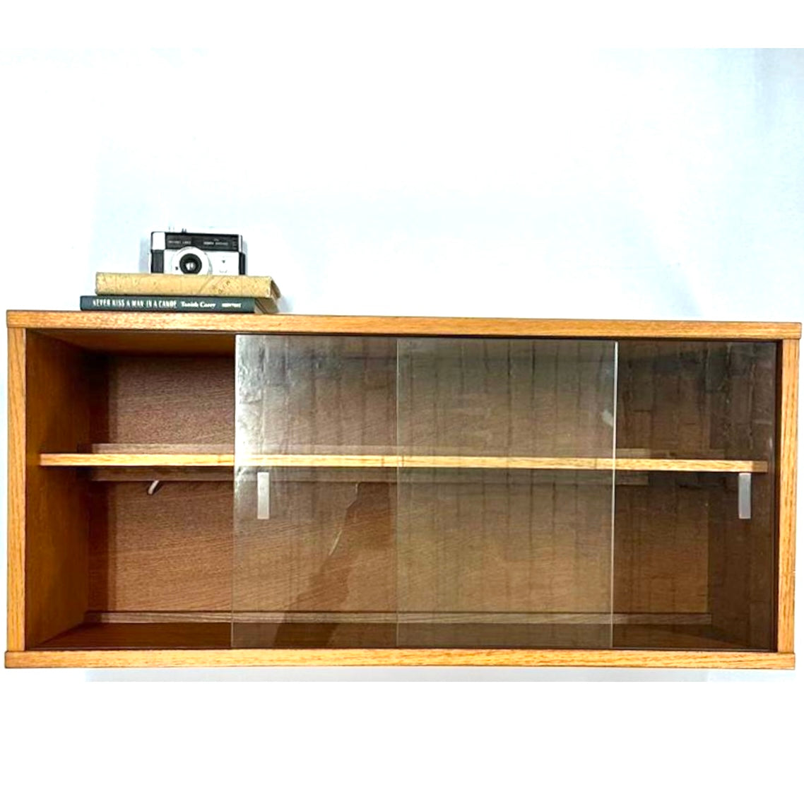 Beaver and Tapley Midcentury Wall Mounted Illuminated Display Cabinet