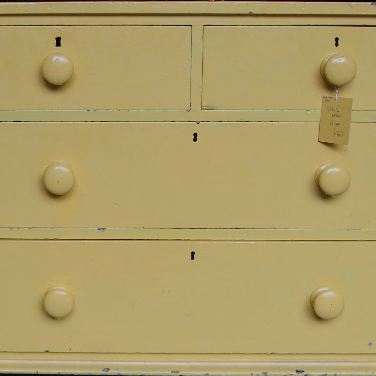 Vintage Yellow Chest of Drawers