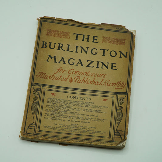 Antique The Burlington Magazine for Connoisseurs Magazine No.1 Vol.1 March 1903