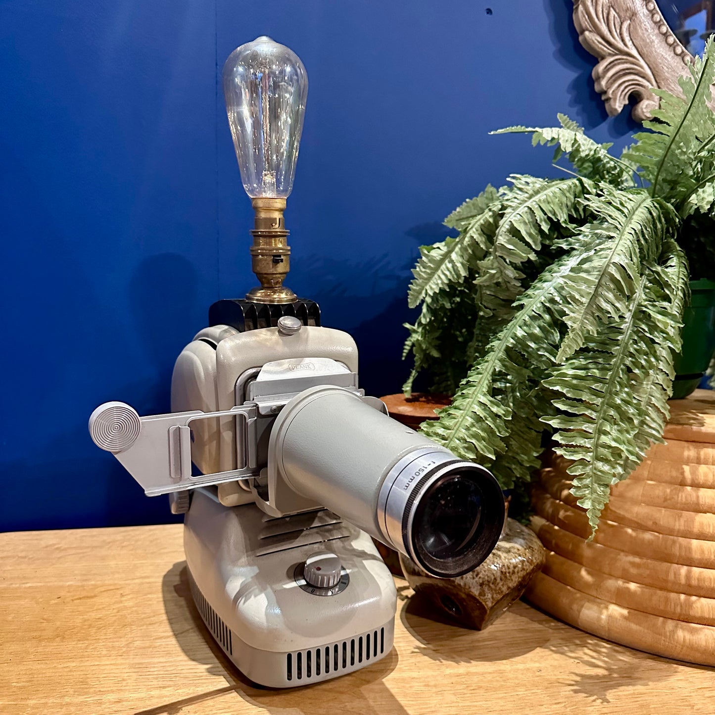 Vintage Converted Noris Trumpf Slide Projector Lamp